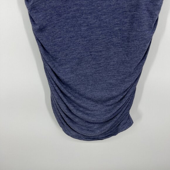 Victoria Secret Dress Blue Ruched Blouson Mini Stretch Knit - Picture 4 of 10